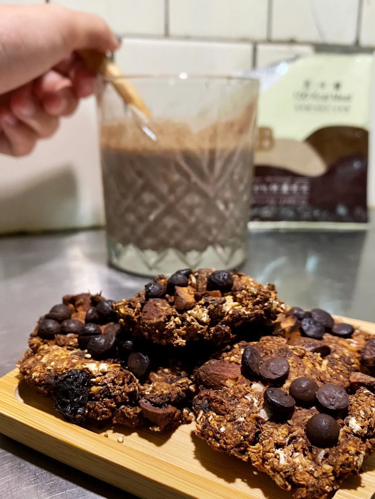 懶人必收食譜｜在家輕鬆做！無糖無油無麵粉｜可可燕麥餅乾｜低卡高飽足｜解嘴饞健康零食｜搭配1包營養師高敏敏親研可可百卡餐！營養好吃