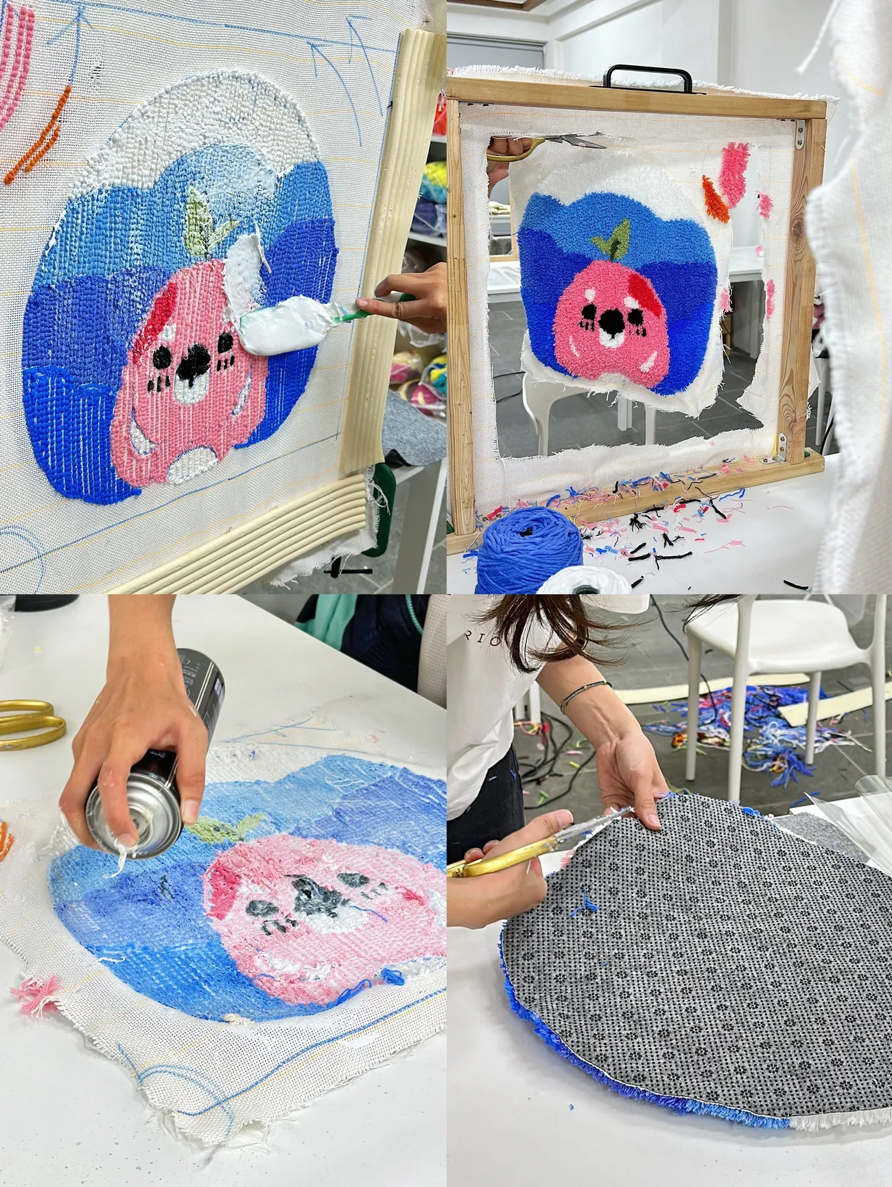 [台中西區] 玖玖藝術·台中手作地毯·99Art•Studio｜Tufting簇絨槍體驗｜創作屬於自己的專屬可愛地毯