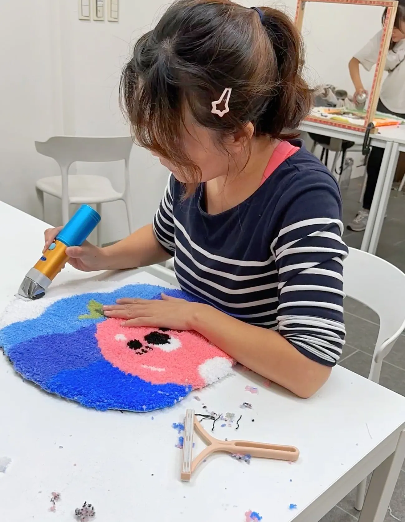 [台中西區] 玖玖藝術·台中手作地毯·99Art•Studio｜Tufting簇絨槍體驗｜創作屬於自己的專屬可愛地毯