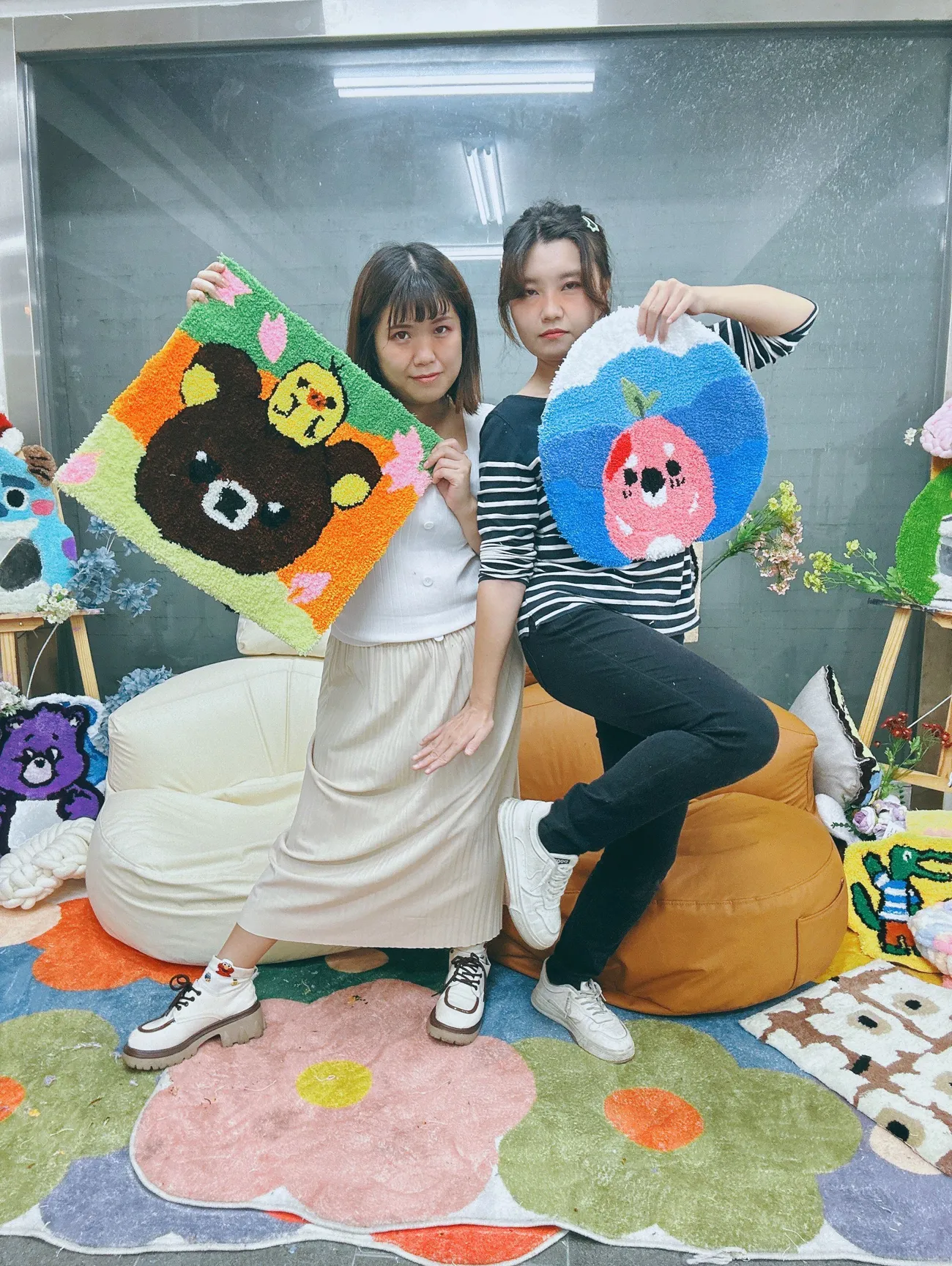 [台中西區] 玖玖藝術·台中手作地毯·99Art•Studio｜Tufting簇絨槍體驗｜創作屬於自己的專屬可愛地毯