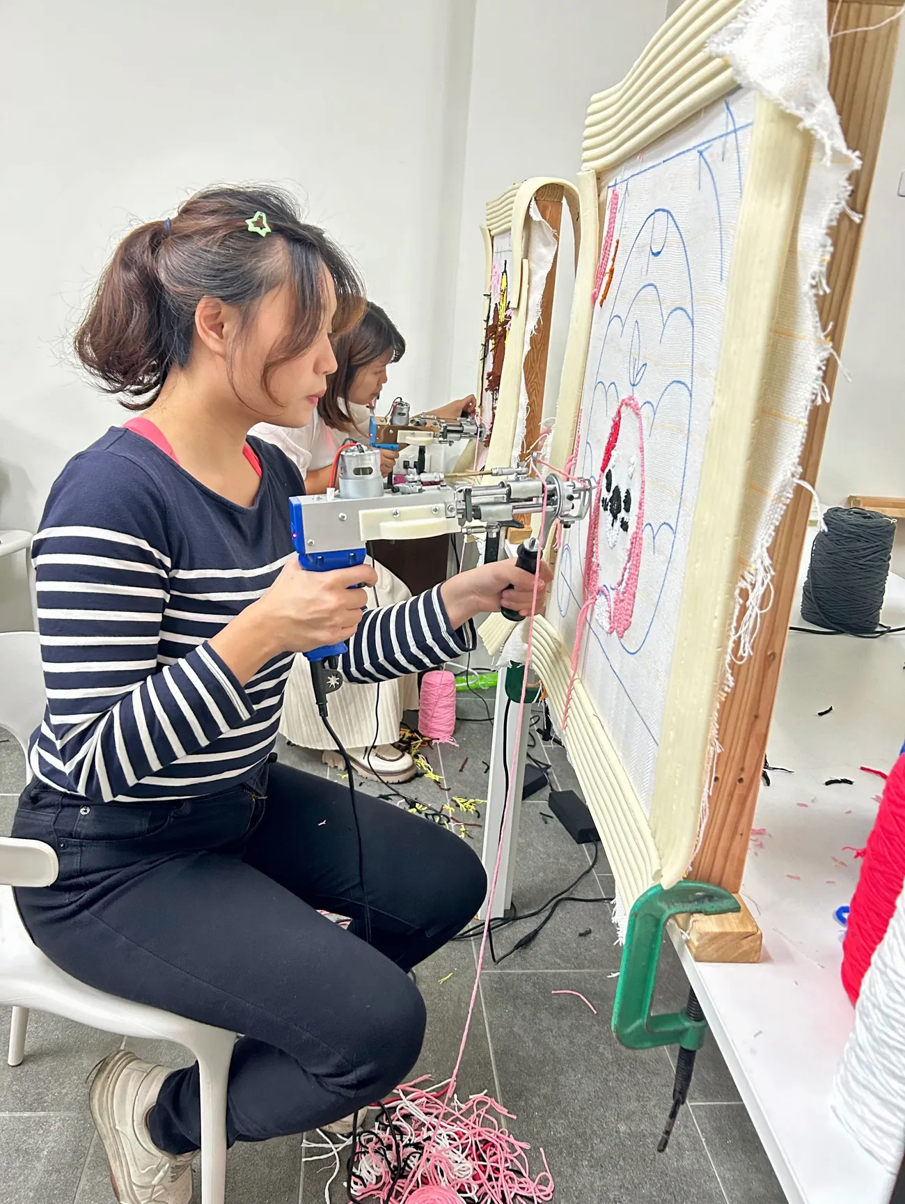 [台中西區] 玖玖藝術·台中手作地毯·99Art•Studio｜Tufting簇絨槍體驗｜創作屬於自己的專屬可愛地毯