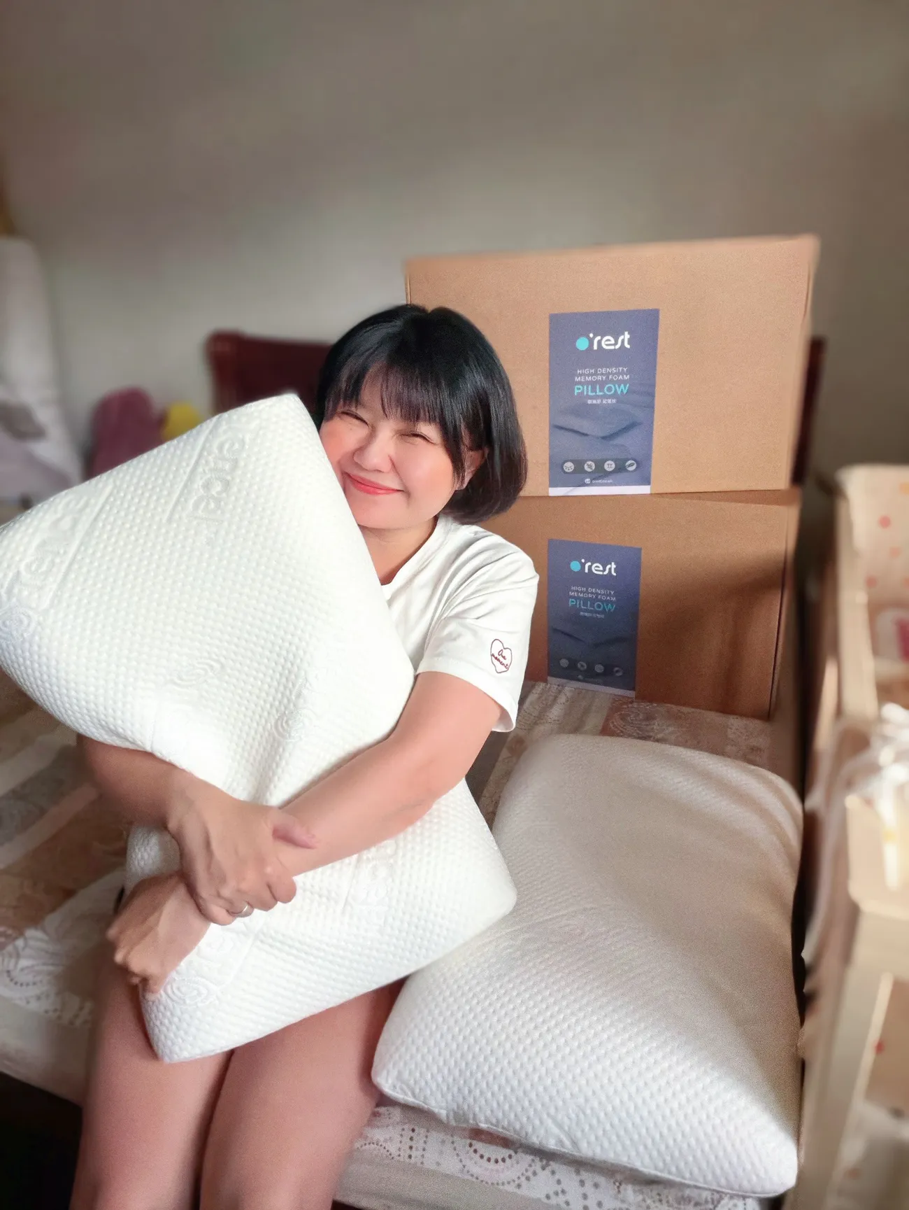 枕頭實測開箱｜o’rest 歐瑞思｜雲朵枕＋側睡枕開箱｜100%台灣製造ＭＩＴ｜長期半夜側睡哄睡寶寶 脖子終於不痠了！