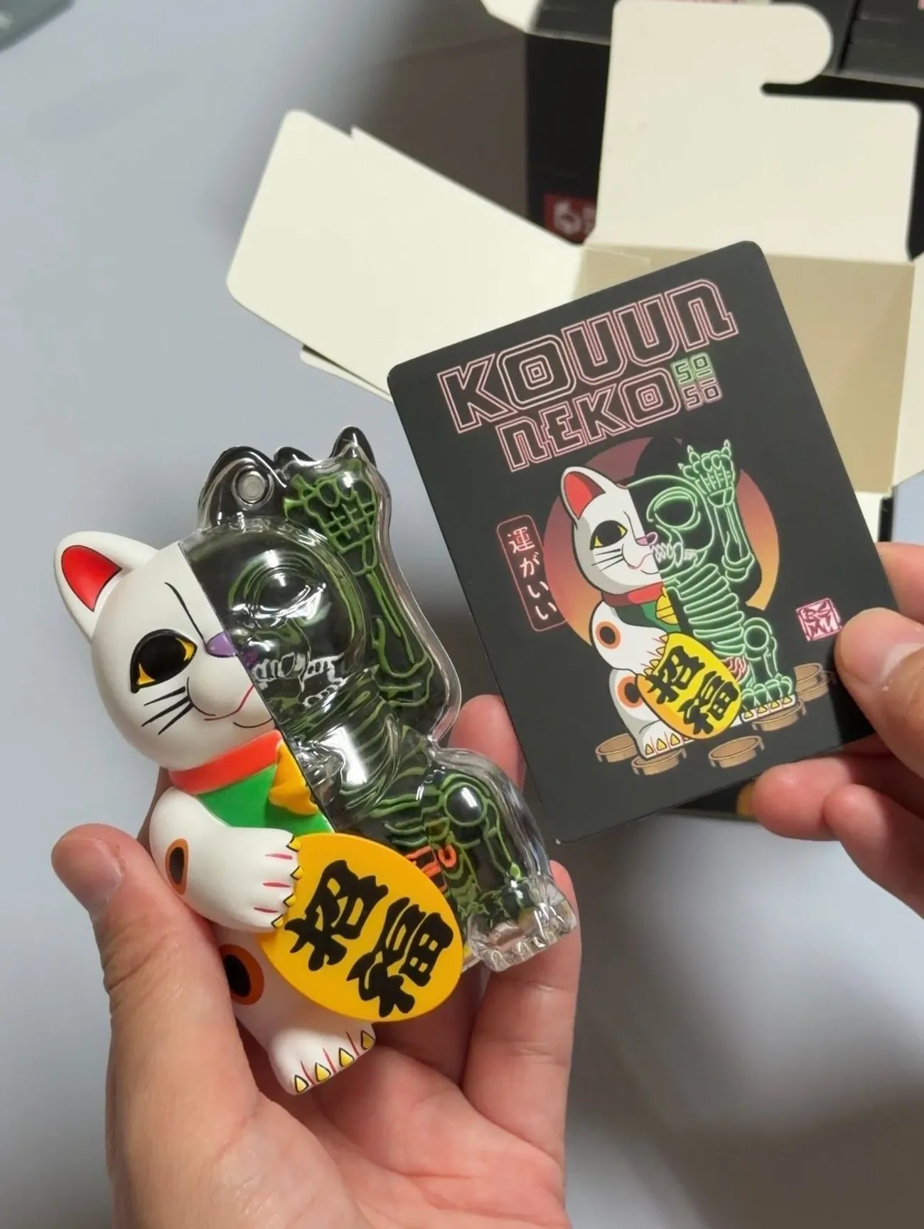 [盲盒開箱] Pixel Zipper Kouun Neko 50:50 招財貓盲盒｜9款祝福寓意｜透明磁吸外殼太有質感！
