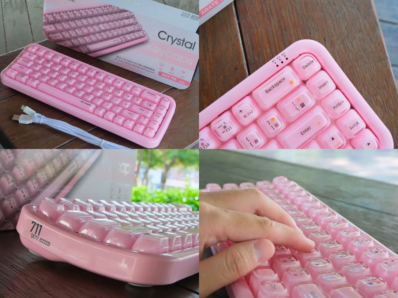 [開箱] Crystal Keycaps 水晶鍵盤｜最有儀式感的無線鍵盤｜一秒打造個人行動工作站！