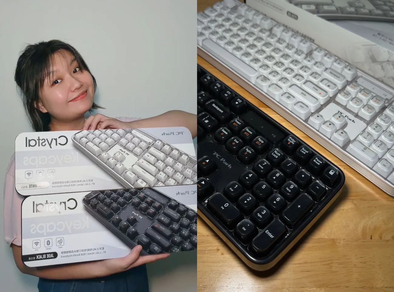 [開箱] Crystal Keycaps 水晶鍵盤｜最有儀式感的無線鍵盤｜一秒打造個人行動工作站！